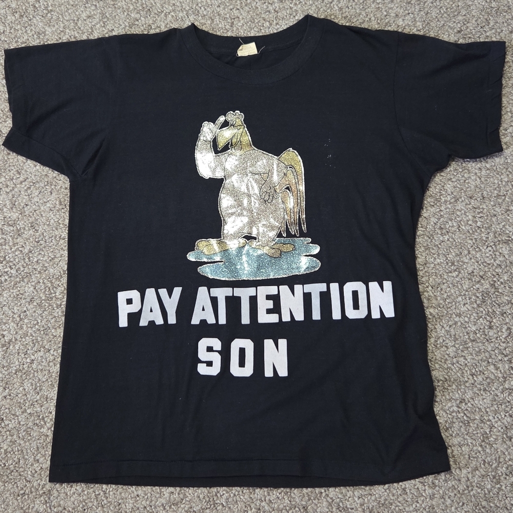 Vintage Foghorn Leghorn 1986 Shirt ROACH Tag Single Stitch Size‎ L